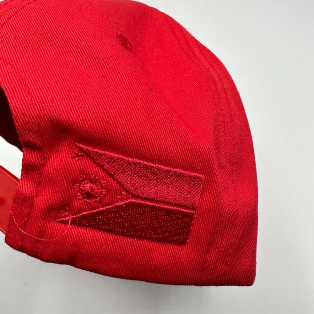 New Commonwealth For the Greater Good Red Adjustable Snapback Hat One Size - Picture 8 of 10